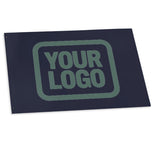 Custom Navy Blue Green Flag