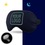 Custom Navy Blue Green Sleep Mask
