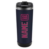 Custom Navy Pink Stainless Steel Water Cup