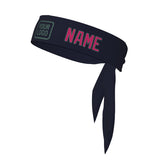 Custom Navy Pink Headband