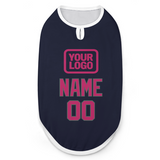Custom Navy Pink Pet Vest