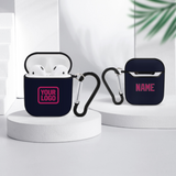 Custom Navy Pink AirPods Case