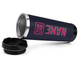 Custom Navy Pink Stainless Steel Water Cup