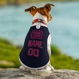 Custom Navy Pink Pet Vest