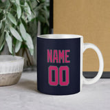 Custom Navy Pink Mug