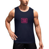 Custom Navy Pink Men's Tank Top