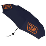 Custom Navy Orange Automatic Umbrella