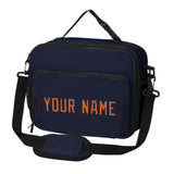 Custom Navy Orange Lunch Bag
