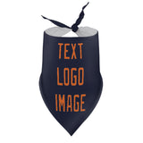 Custom Navy Orange Pet Scarf