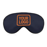 Custom Navy Orange Sleep Mask
