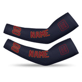 Custom Navy Crimson Red Arm Sleeve