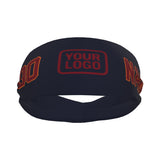 Custom Navy Crimson Red Sports headband
