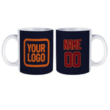 Custom Navy Crimson Red Mug