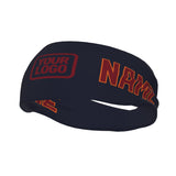Custom Navy Crimson Red Sports headband