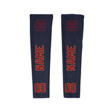 Custom Navy Crimson Red Arm Sleeve