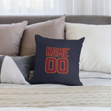 Custom Navy Crimson Red Pillowcase