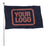 Custom Navy Copper Rose Flag
