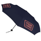 Custom Navy Copper Rose Automatic Umbrella