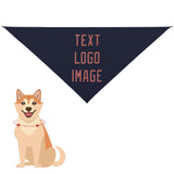 Custom Navy Copper Rose Pet Scarf