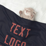 Custom Navy Copper Rose Pet Blanket