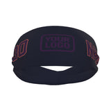 Custom Navy Purple Sports headband