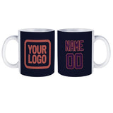 Custom Navy Purple Mug