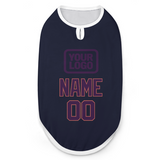 Custom Navy Purple Pet Vest