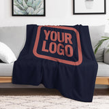 Custom Navy Copper Rose Blanket