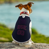 Custom Navy Purple Pet Vest