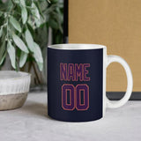 Custom Navy Purple Mug