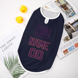 Custom Navy Purple Pet Vest