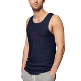 Custom Navy Purple Men's Tank Top
