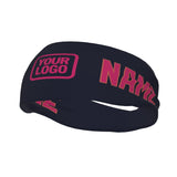 Custom Navy Pink Sports headband