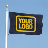Custom Navy Gold Flag