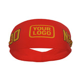 Custom Orange Red Yellow Sports headband