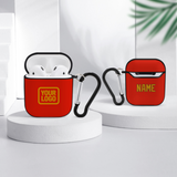 Custom Orange Red Yellow AirPods Case