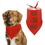 Custom Orange Red Olive Pet Scarf