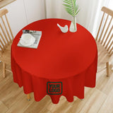 Custom Orange Red Green Round Table Cloth