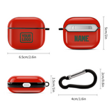 Custom Orange Red Green AirPods Case (3rd Generation)