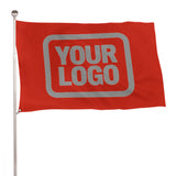 Custom Orange Red Gray Flag
