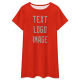 Custom Orange Red Gray Nachthemd