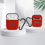 Custom Orange Red Dark Grey AirPods Case