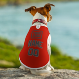 Custom Orange Red Dark Grey Pet Vest