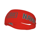 Custom Orange Red Dark Grey Sports headband
