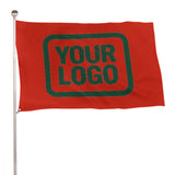 Custom Orange Red Green Flag