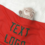 Custom Orange Red Green Pet Blanket
