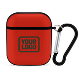 Custom Orange Red Dark Green AirPods Case