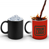 Custom Orange Red Dark Green Magic Mug