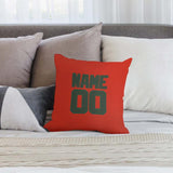 Custom Orange Red Dark Green Pillowcase