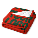 Custom Orange Red Green Blanket